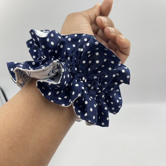 Oversize Women Reversible Scrunchie Elastic Hairbands Hair Ties XL Charmeuse - Picture 3 of 13